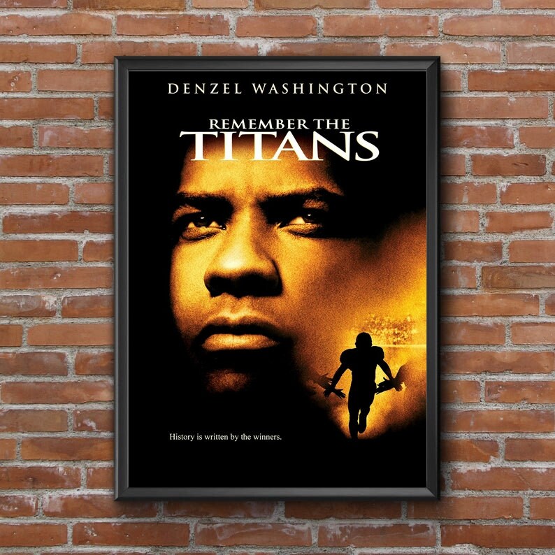 Remember The Titans Movie Poster Wall Painting Home Decoration Etsy