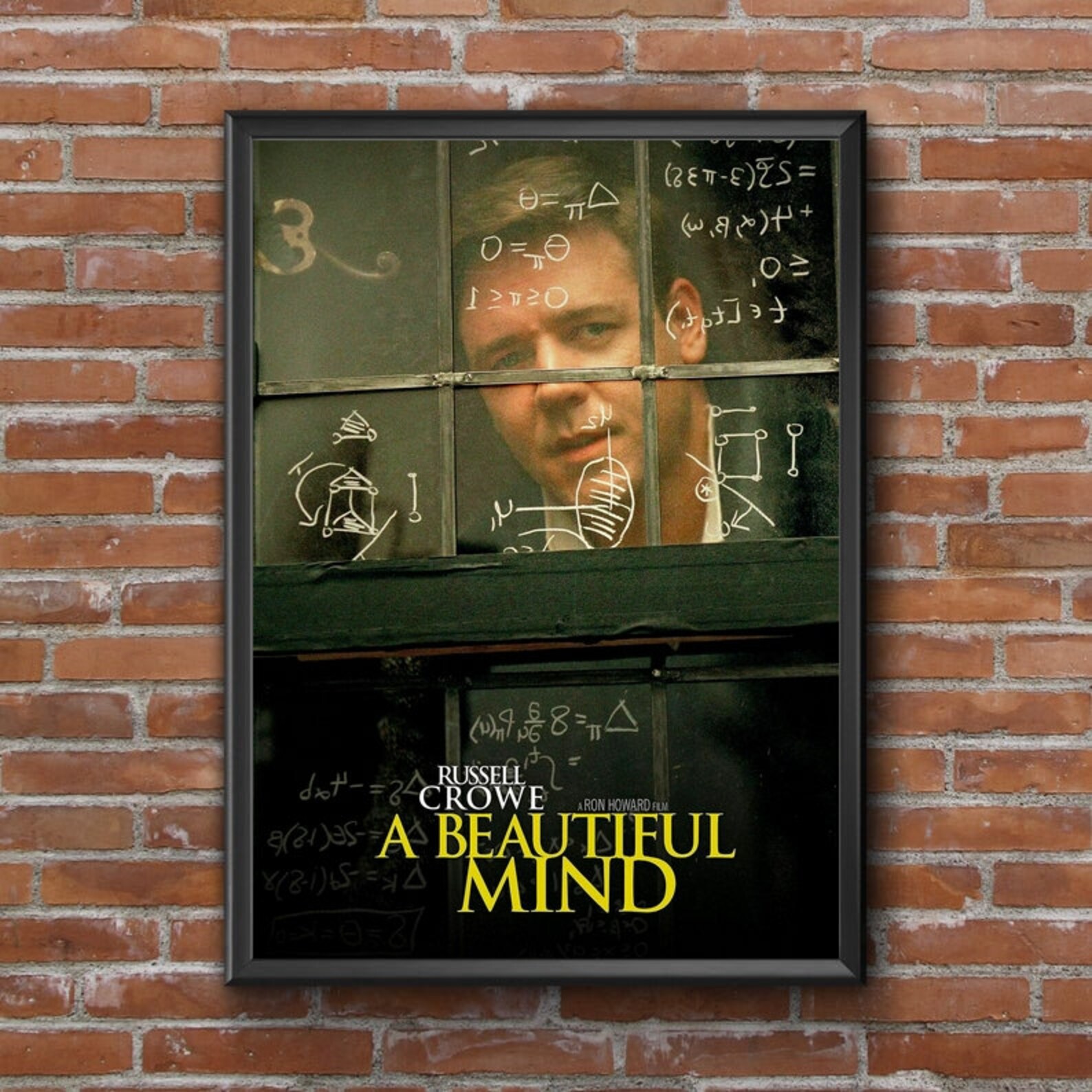 A Beautiful Mind Movie Poster Wall Painting Home Decoration Etsy