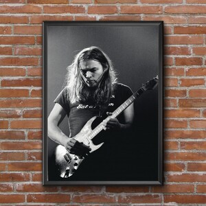 David Gilmour Vintage Classic Art Rock Music Black Ceramic Coffee Tea Mug