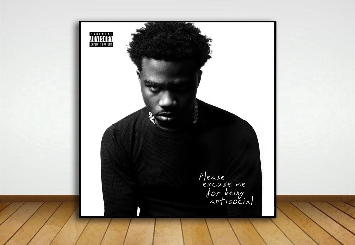 Roddy Ricch Please Excuse Me For Being Antisocial Please Excuse Me for Being Antisocial Roddy Ricch Music Album | Etsy
