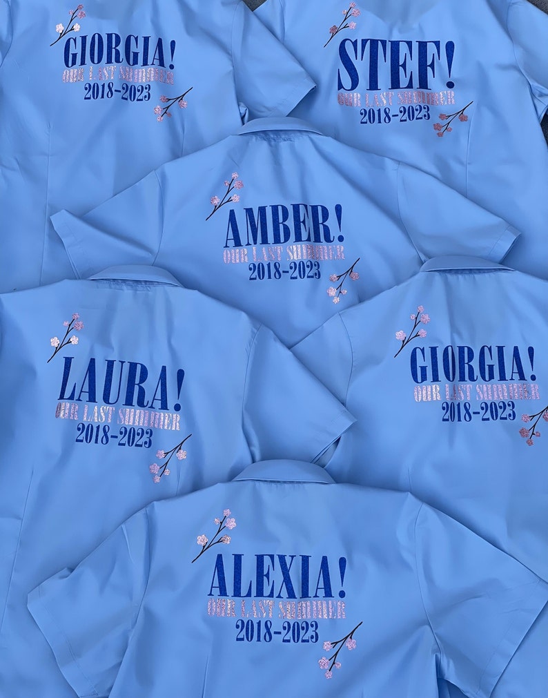 LEAVERS SHIRT 2024 , mamma Mia inspired , keepsake , glitter , personalised , primary leavers , school leavers , year 11 , year 6 , college image 4