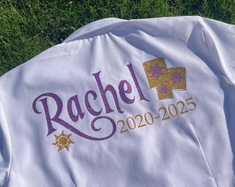 School leavers shirt , Tangled, many colours available ,personalised ,college , secondary ,Rapunzel , Disney, school leavers gift , keepsake