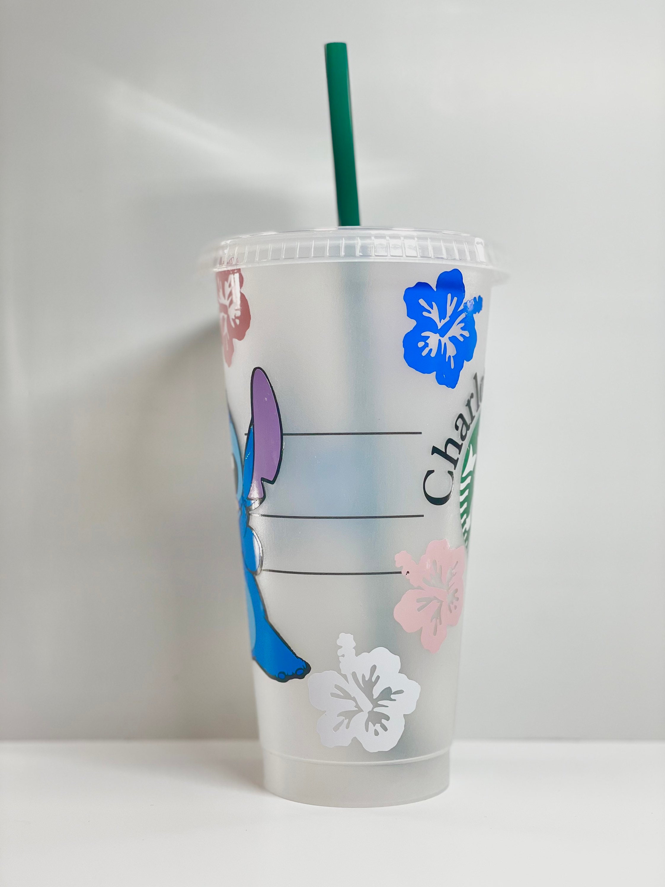 Starbucks reusable stitch Disney cup / personalised cold cup Etsy