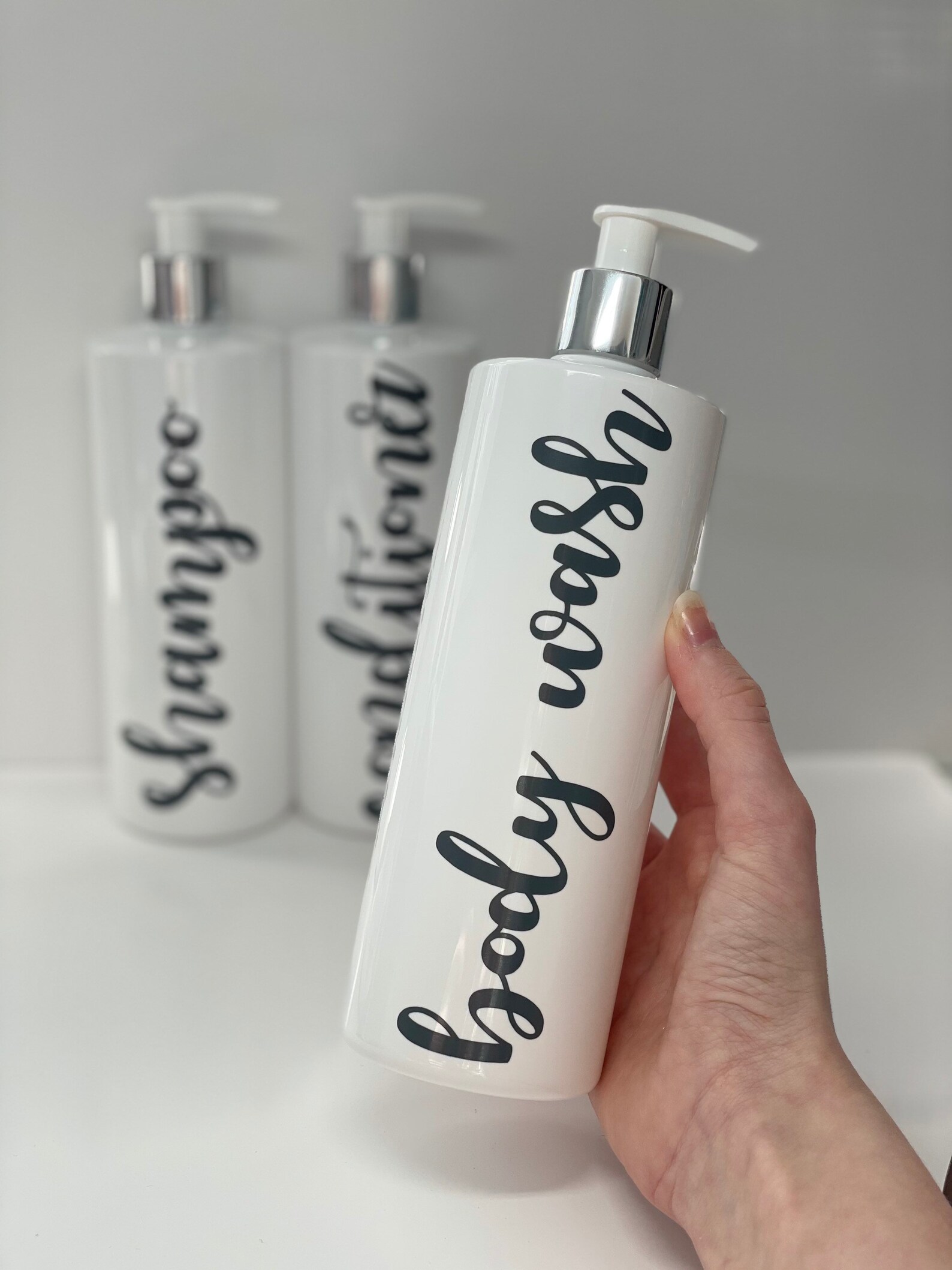 Shampoo conditioner and body wash reusable bottles Etsy