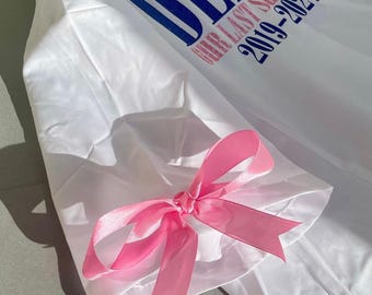 LEAVERS SHIRT bows, add on bows to your shirt, many colours available, ribbon, pink, school leavers shirts, leavers 2026, year 11, year 6
