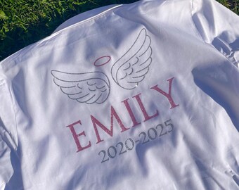School leavers shirt, Victoria secret, many colours available, personalised, college, secondary, angel, school leavers gift, keepsake