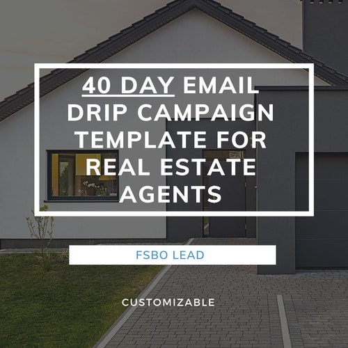 Real Estate Agents 365 Email Drip Campaign Template FSBO Etsy