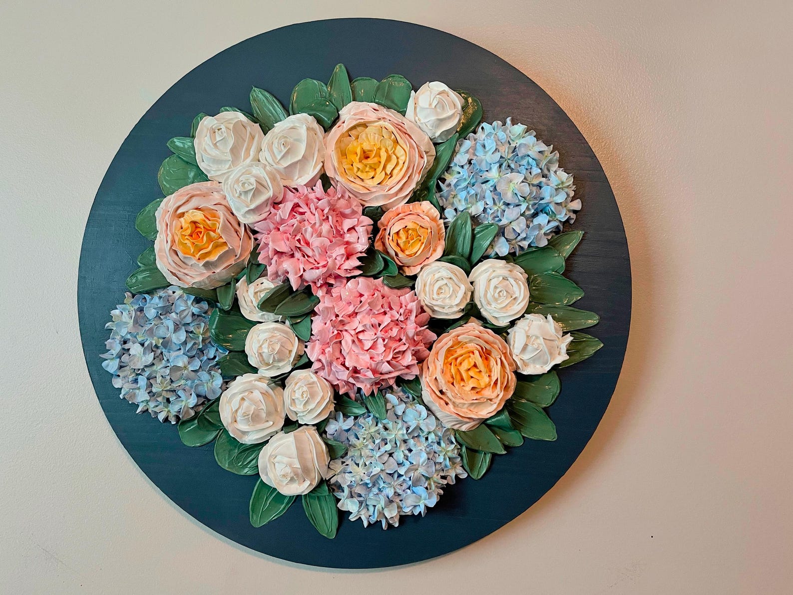 Custom Bridal Bouquet 3D Acrylic Floral Painting | Personalized Wedding bouquet Artwork | Handmade Keepsake Floral Wall Art - 8x10 Canvas