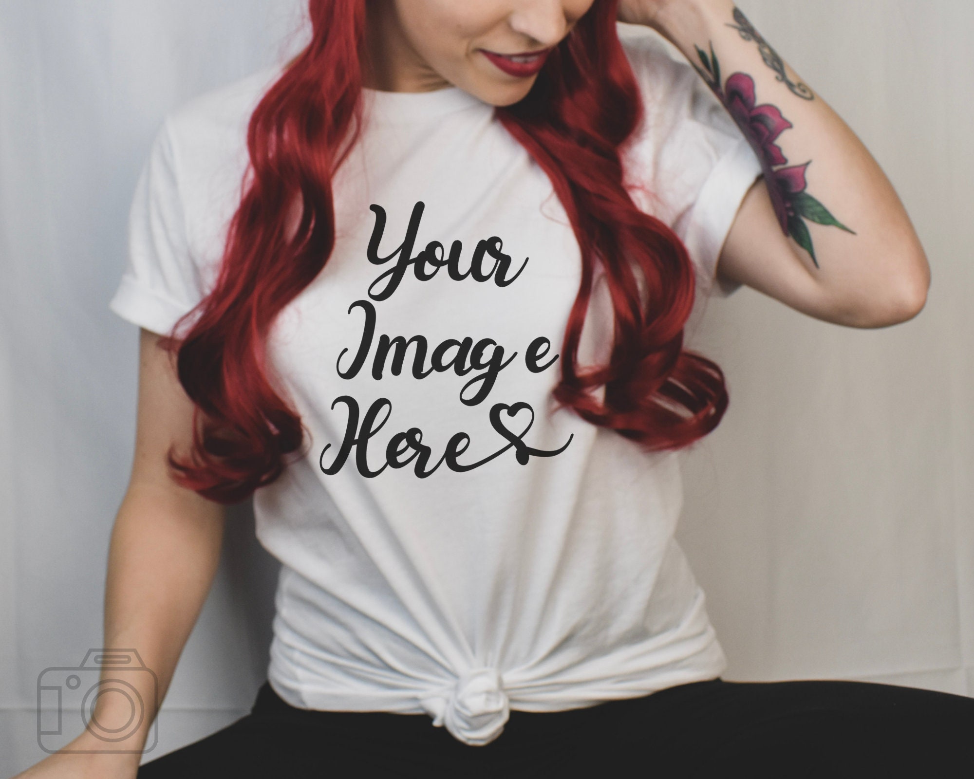 Download T Shirt Mockup Bella Canvas 3001 White Tattoo T Shirt Etsy