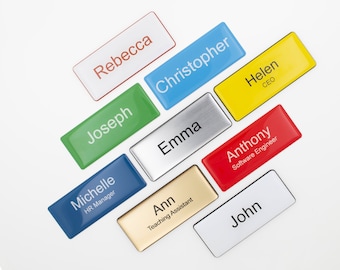 Resin Finish Engraved Name Badge Student Nurse Doctor Midwife Hospital NHS Practitioner Nursery school preschool 76x32mm