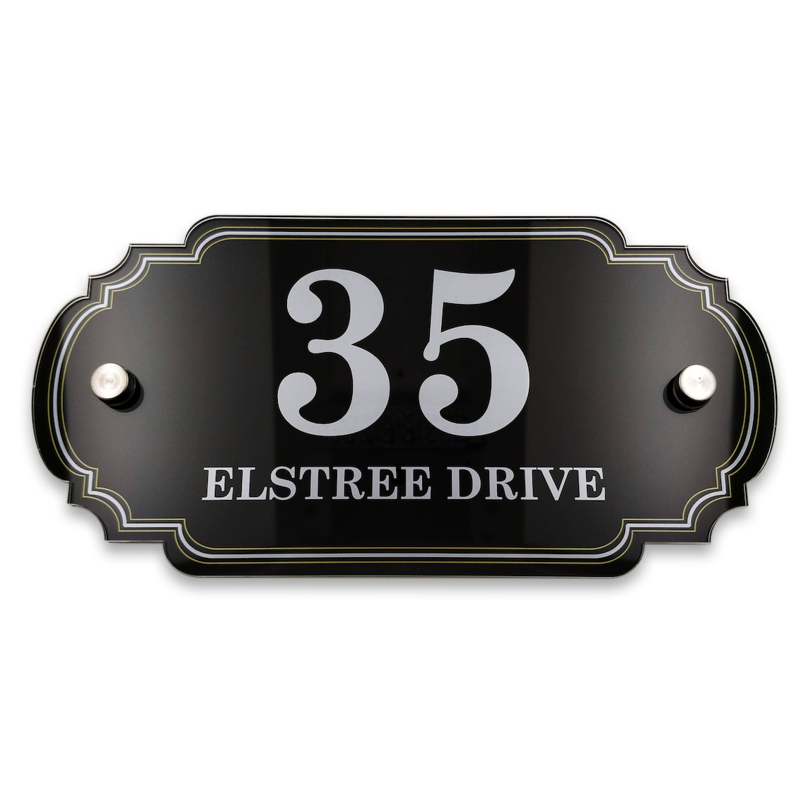 Modern Victorian Style House Number Name Sign Plaque Etsy UK