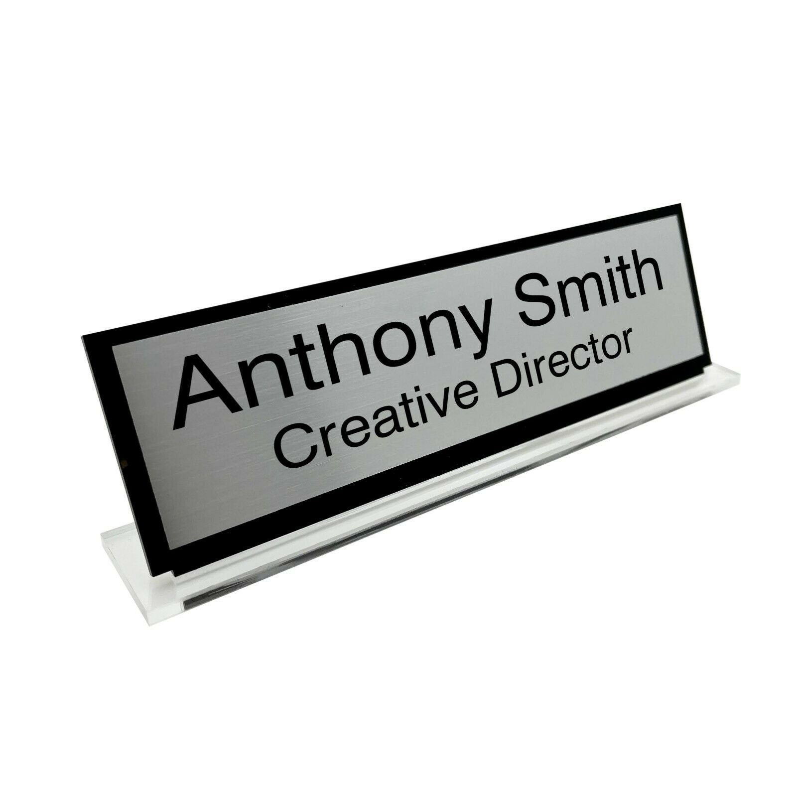 Personalized Desk name plate for women decor Men sign modern