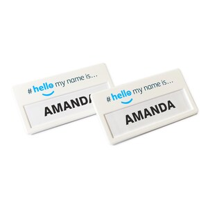 Azul Hola Mi nombre es blanco Instabadge reutilizable (10) Pin Imán Insertar Personal Médico GP Estudiante Enfermera Farmacia Hospital