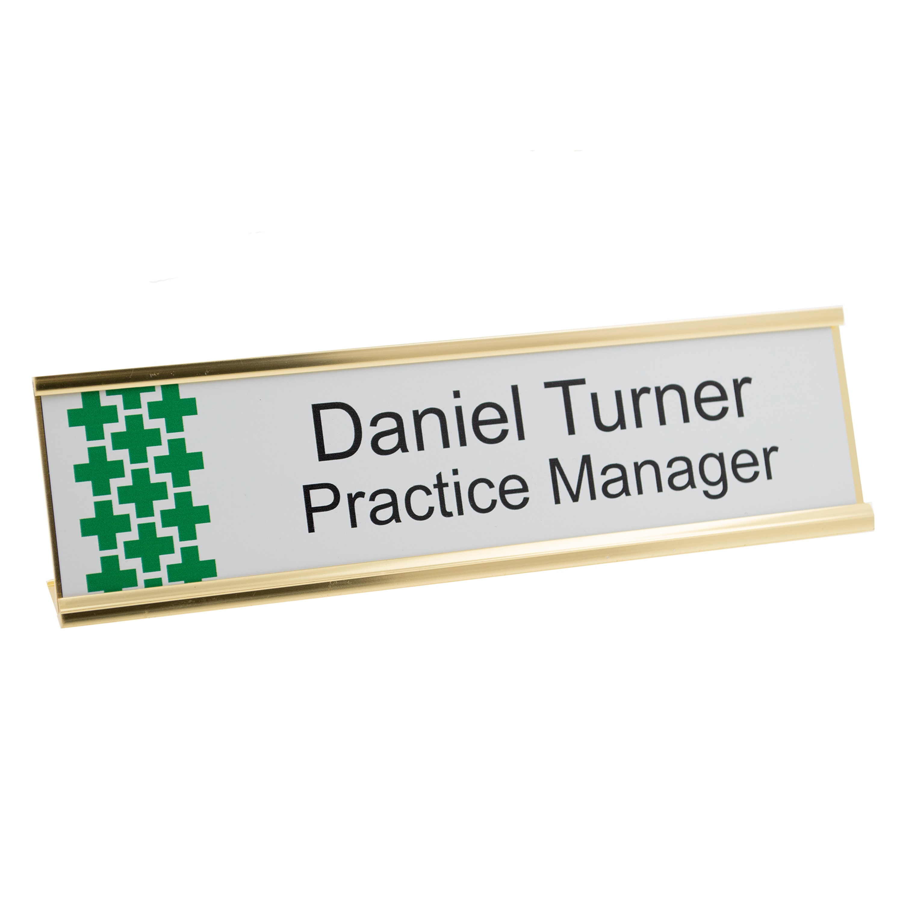 200mm x 50mm Executive Personalised Office Wall Name Plate Custom Engraved Sign 