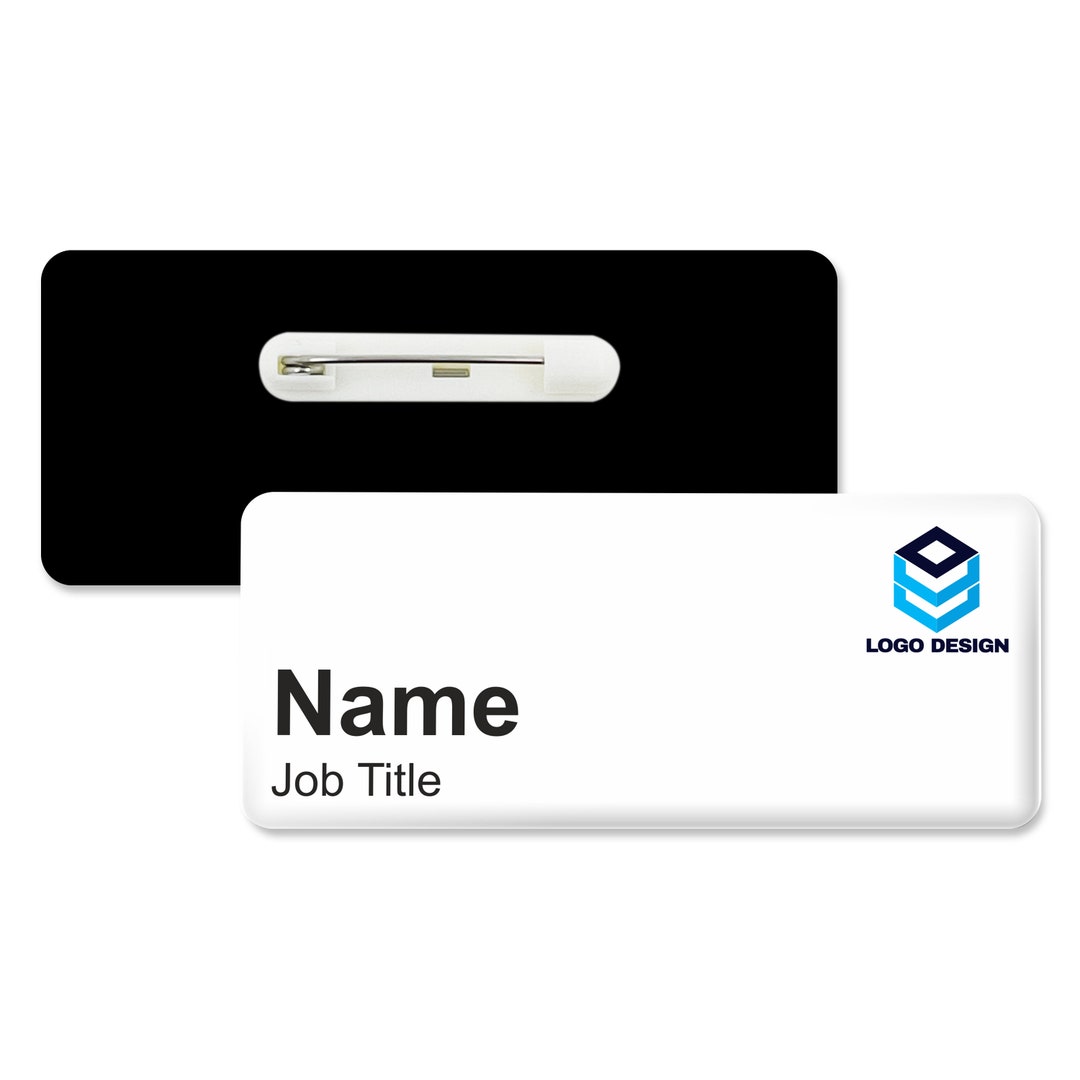Your Logo Personalised Professional Name Badge Premium Domed Custom