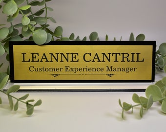 Personalised free standing Desk Name Plaque Desk Name plate Desk Name sign Work Home Office