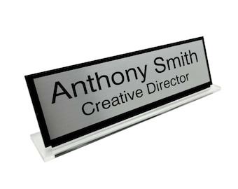 Personalised free standing Desk Name Plaque Desk Name plate Desk Name sign Work Home Office