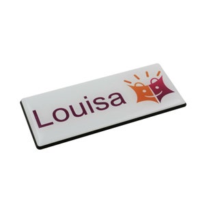 Small Your Logo Personalised Premium Domed Opticians Custom Name Badges Pin 