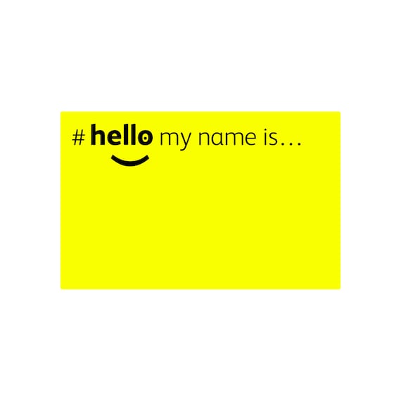 Hello My Name Is ID-Karte Personalisierte Namensschild