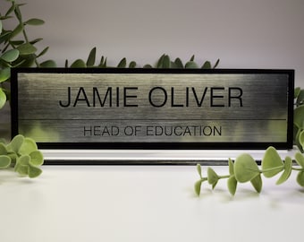 Personalised free standing Desk Name Plaque Desk Name plate Desk Name sign Work Home Office
