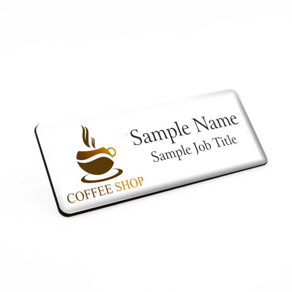 Cafe Coffee Espresso Shop Store Barista Name Staff Badge 76 X Etsy