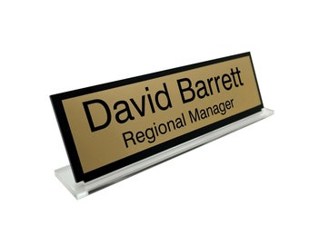 Personalised free standing Desk Name Plaque Desk Name plate Desk Name sign Work Home Office