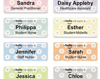 Harsafwerking Hello My Name Is Daisy Naambadge ziekenhuispersoneel 76 x 32 mm