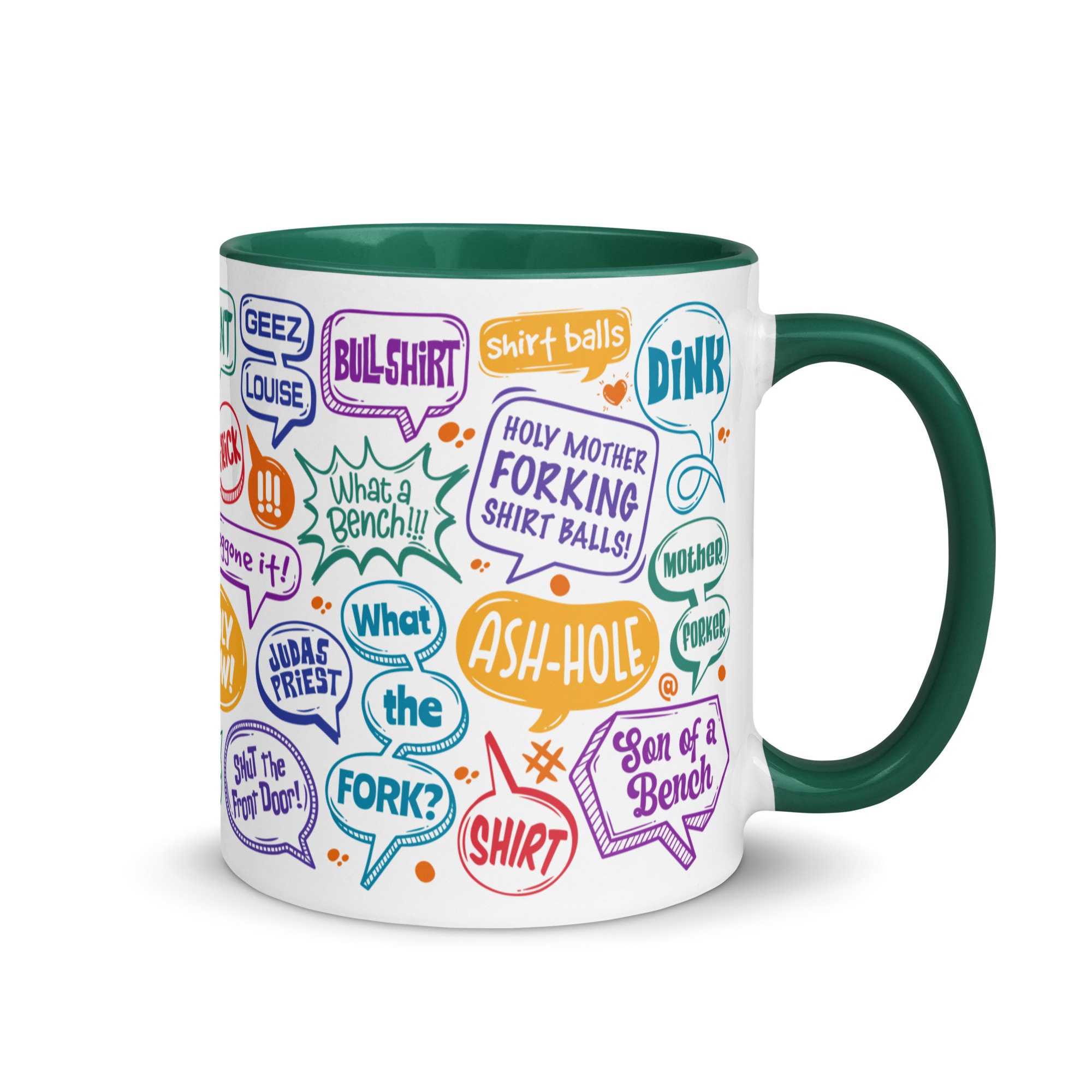 The Good Place: Profanity & Swear Word Alternatives Multicolor Coffee/Tea Mug with Color Inside