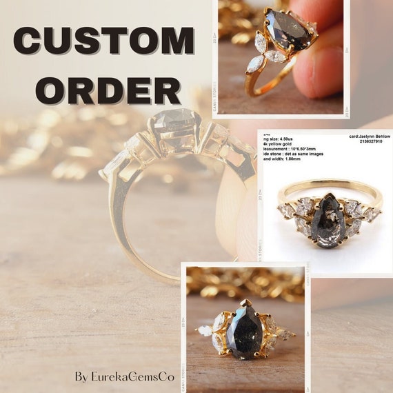 Apto Continente Neuropatía Anillos de compromiso personalizados anillo de diamantes de - Etsy España Apto Continente Neuropatía Anillos de compromiso personalizados anillo de diamantes de - Etsy España