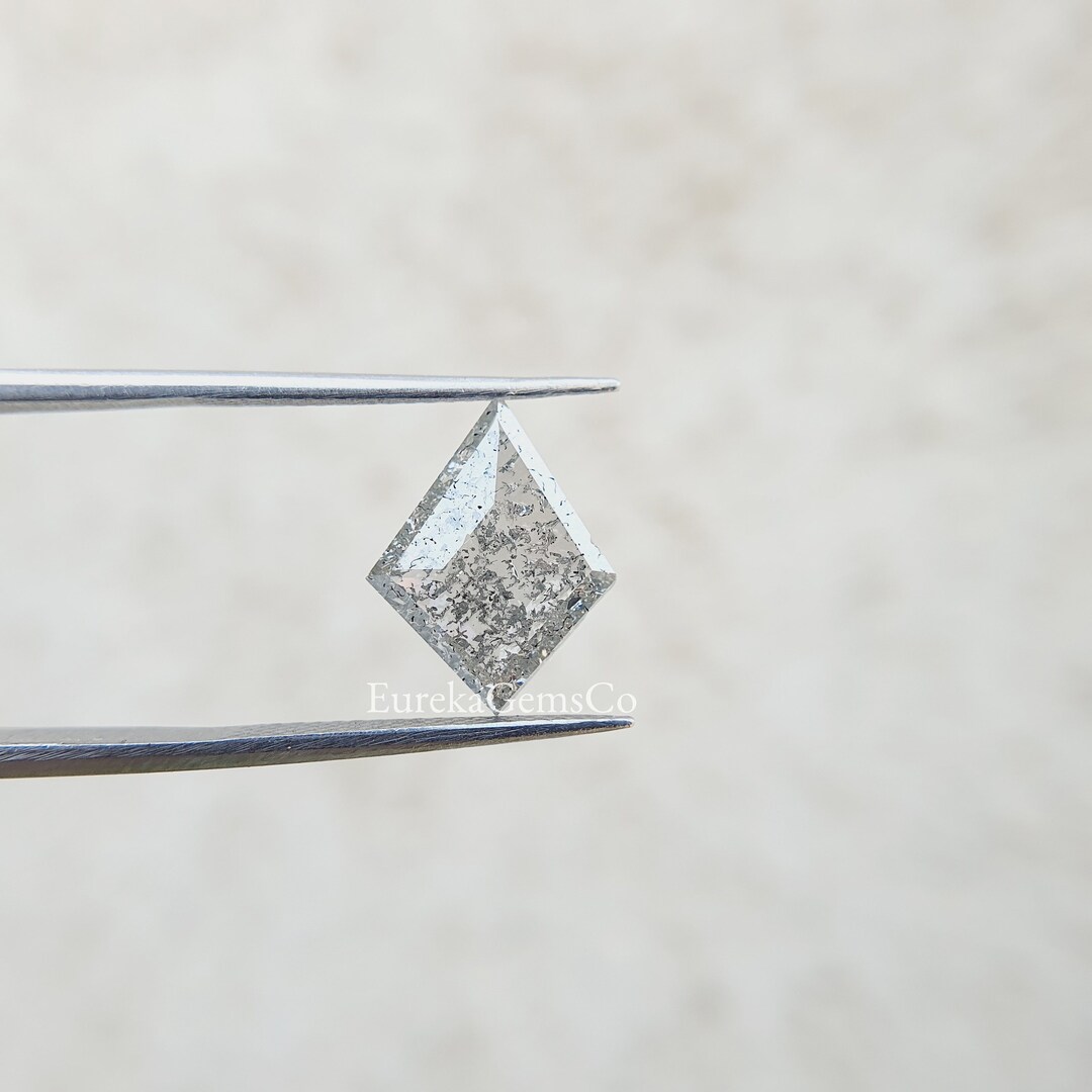 Salt and Pepper Diamond Kite Cut Diamond Loose Earth Mined Etsy