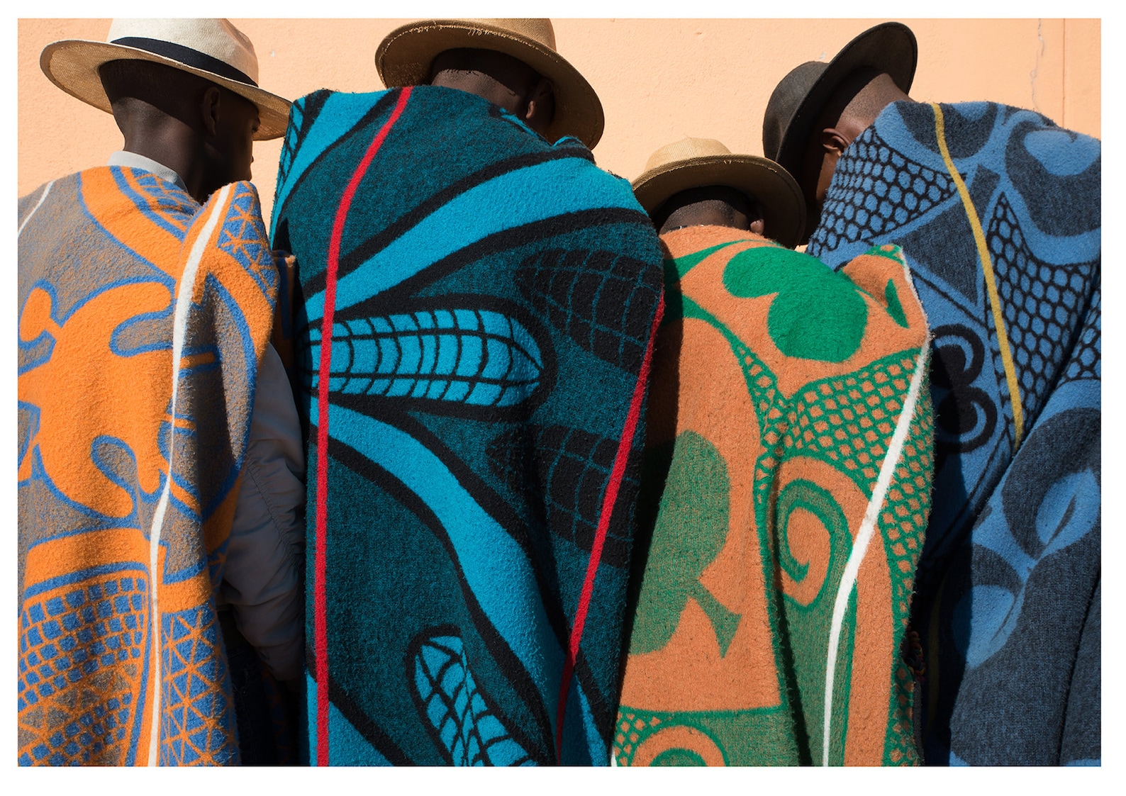 Colourful Basotho blanket photographic print. Etsy