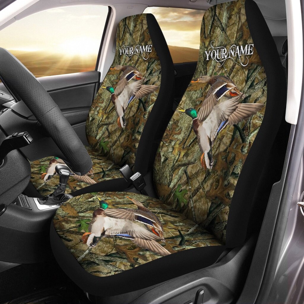 Custom Name Duck hunting camo ized 3D Personalized Car Seat Etsy