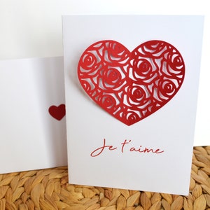 Carte Saint-Valentin personnalisable, fête des mères, déclaration d'amour, mariage image 3