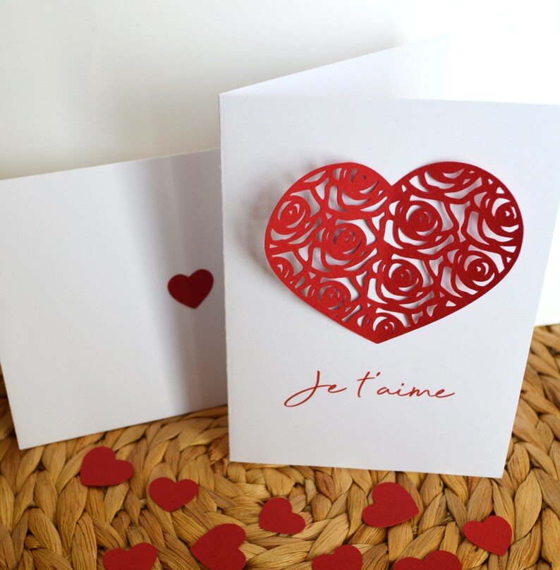 Carte Saint-Valentin personnalisable, fête des mères, déclaration d'amour, mariage image 4