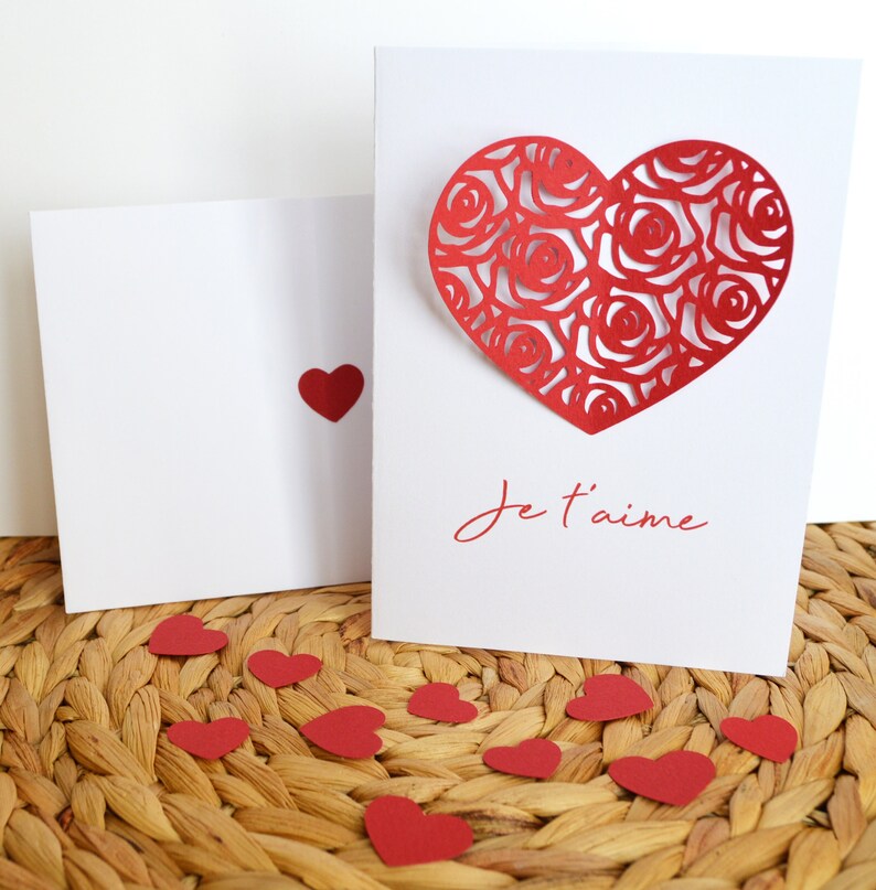 Carte Saint-Valentin personnalisable, fête des mères, déclaration d'amour, mariage image 2