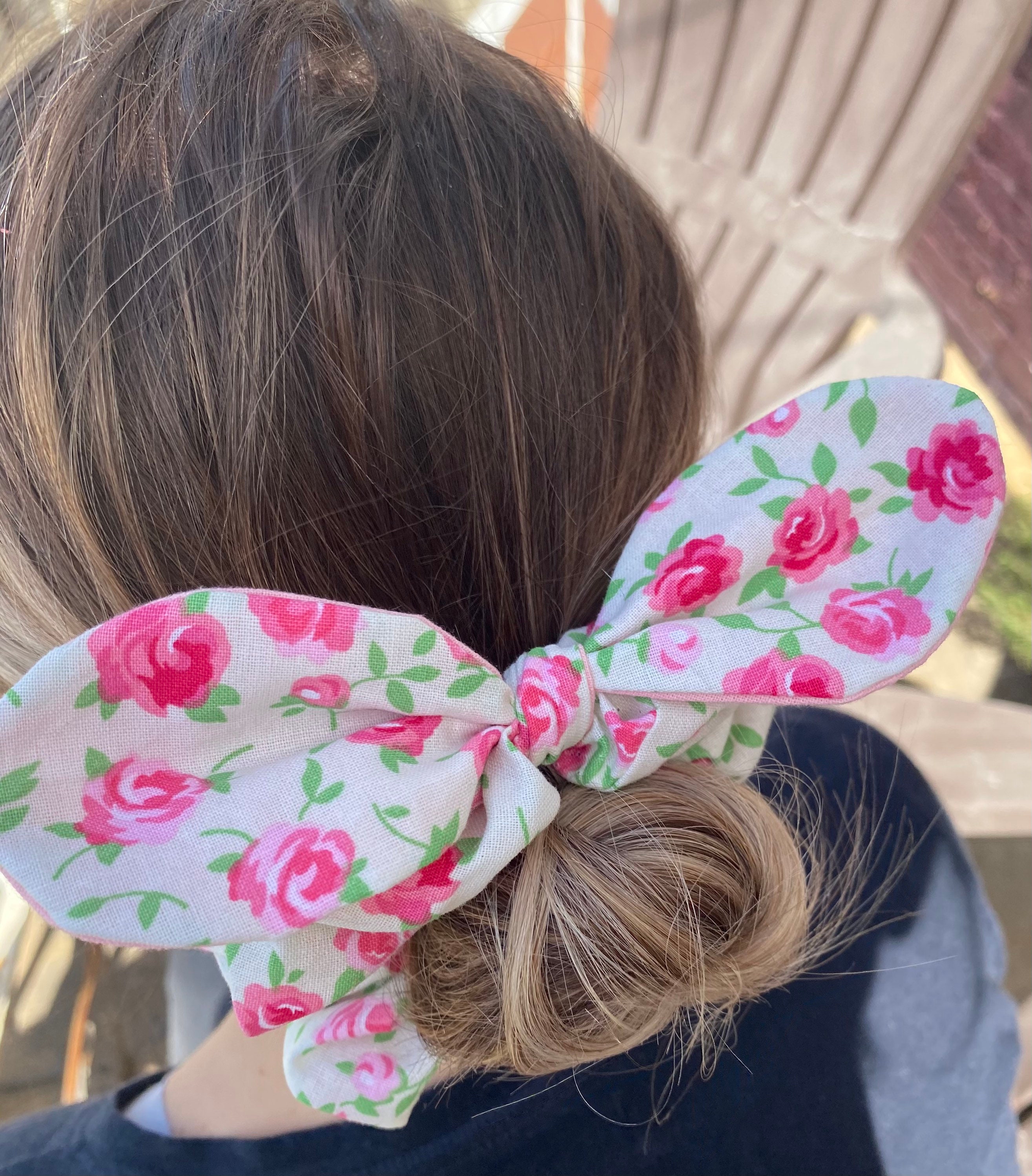 Rose Scrunchie Etsy