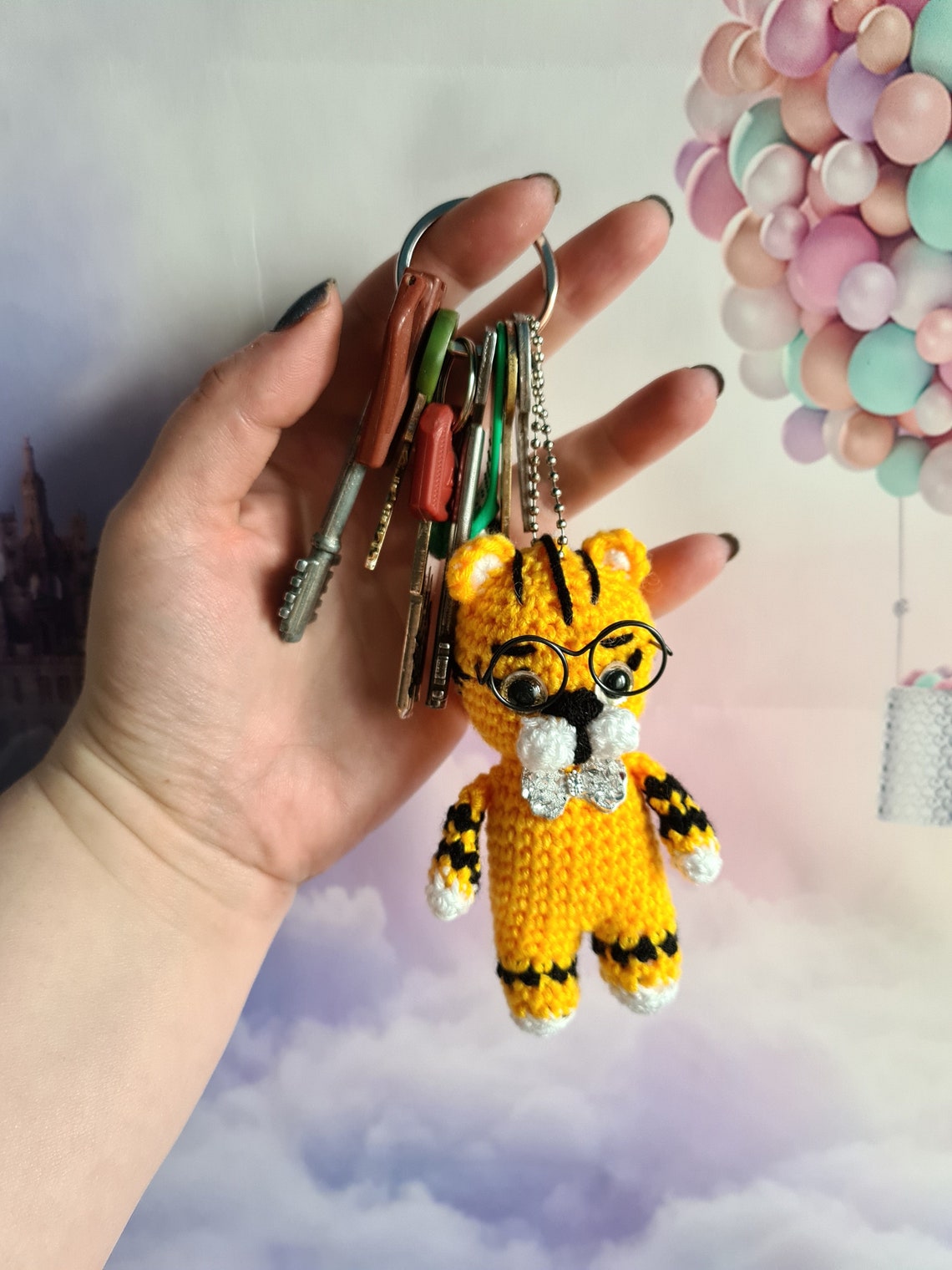 Crochet tiger toy Tiger keychain Symbol 2022 Etsy