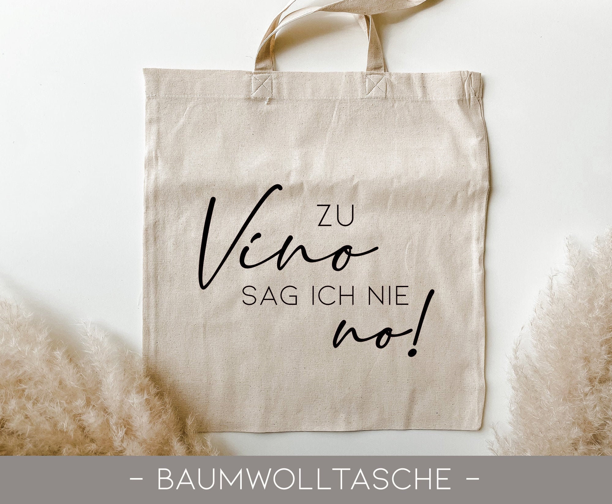 BAUMWOLLTASCHE mit Spruch Jutebeutel Einkaufstasche Etsy.de