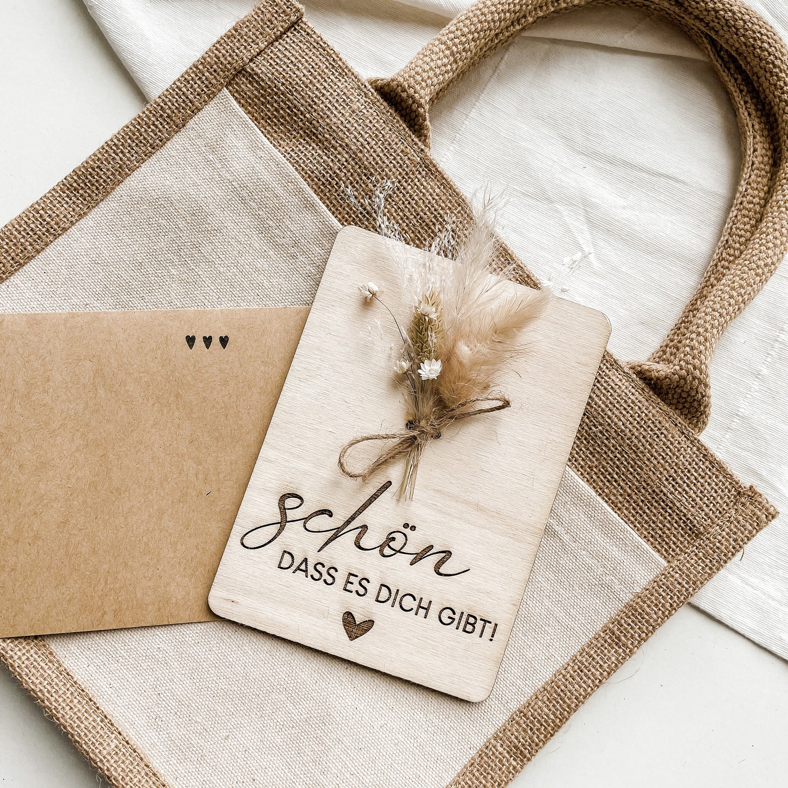 HOLZKARTE Schön dass es dich gibt Etsy