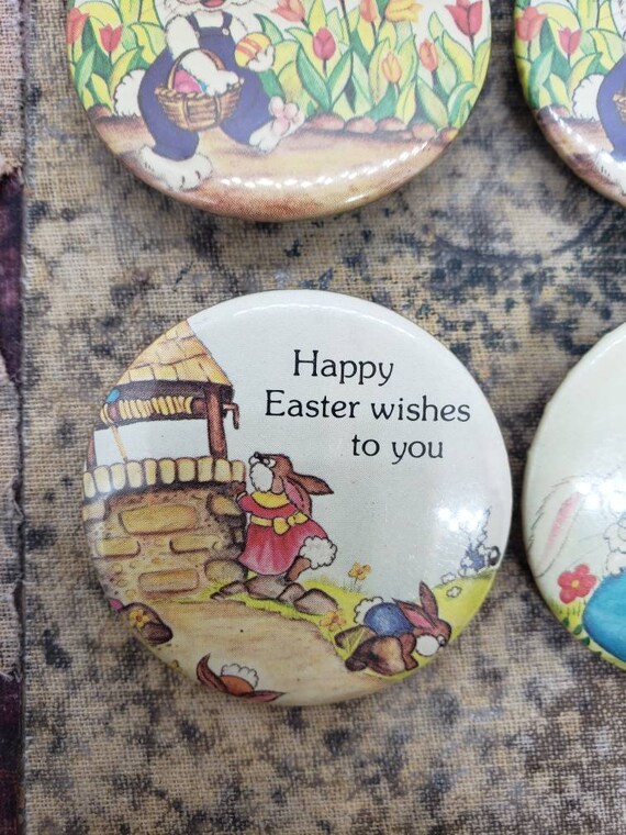 Vintage Easter Button Pin/Vintage Easter Pin/Vint… - image 3