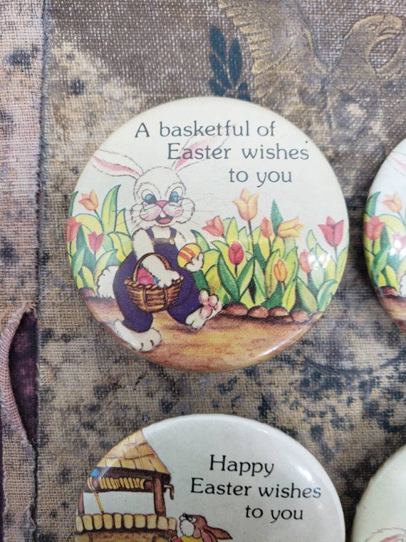 Vintage Easter Button Pin/Vintage Easter Pin/Vint… - image 2
