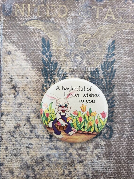 Vintage Easter Button Pin/Vintage Easter Pin/Vint… - image 5