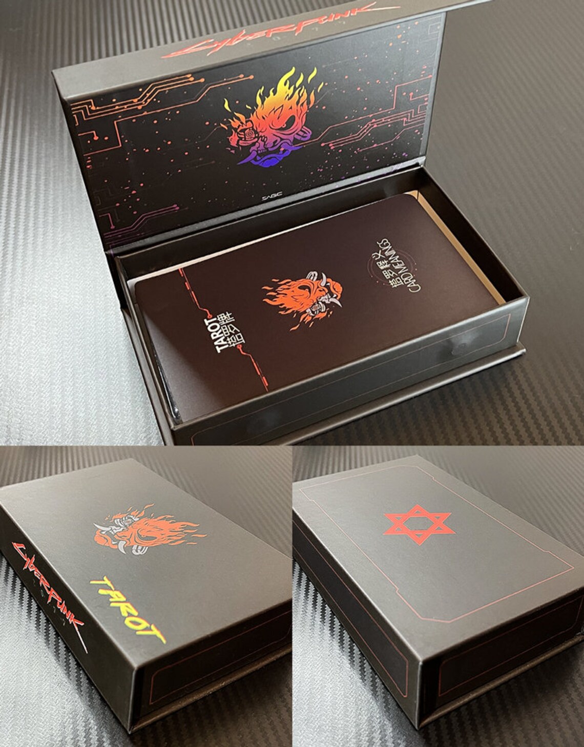 Cyberpunk 2077 Tarot Deck 22 cartes 2 cartes de collection Etsy