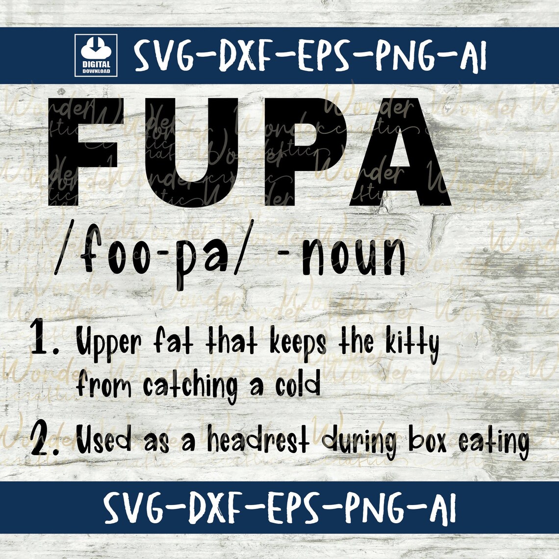 Fupa Word Saying Design Svg For Women Fupa Definition Svg Etsy