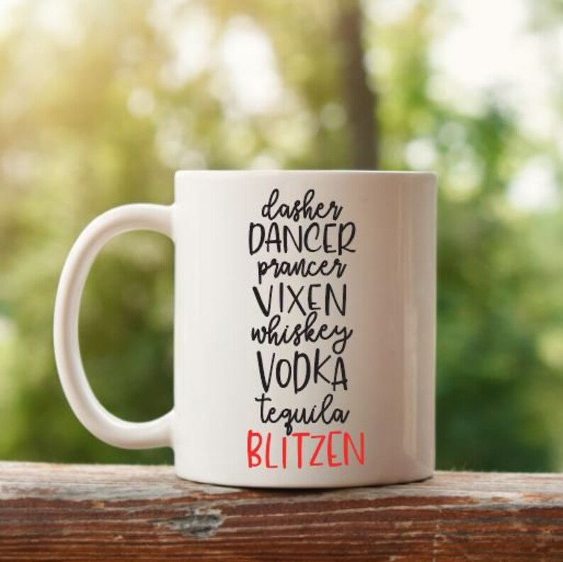 Dasher Dancer Prancer Vixen Whiskey Vodka Tequila Blitzen Svg - Etsy