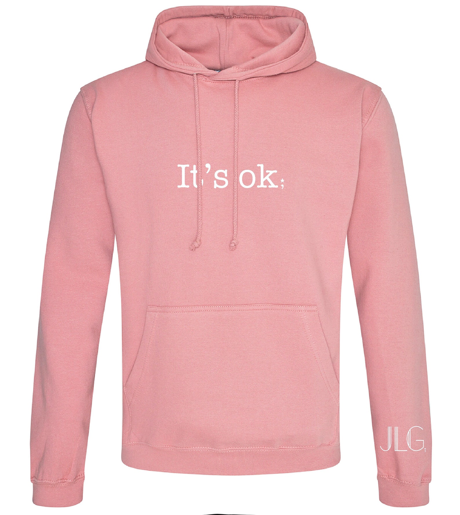 Its ok hoodie // semi colon // unisex // mental health | Etsy