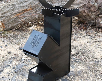 Personalized Charcoal BBQ Grill, Custom Folding Grill - Stainless Steel, Camping Mangal, Outdoor Grilling