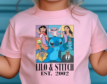 Lilo & Stitch Disney Family Vacation T-Shirt, Kids Disney Matching Shirts, Cute Disney Trip Outfit, Lilo Stitch Graphic Tee