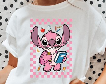Custom Stitch Back to School Shirt, Personalized Grade Tee