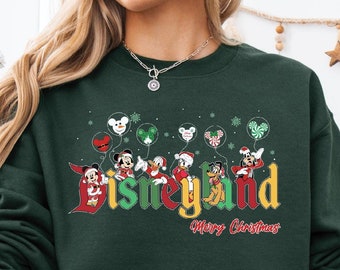 Disneyland Merry Christmas Sweatshirt, Disney Family Matching Shirt